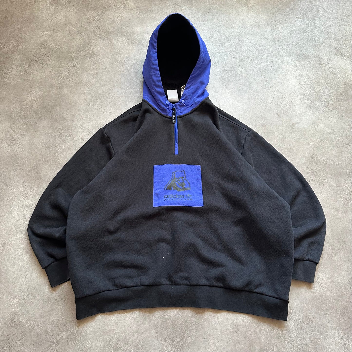 Adidas Adventure Black Quarter Zip Hoodie XXL