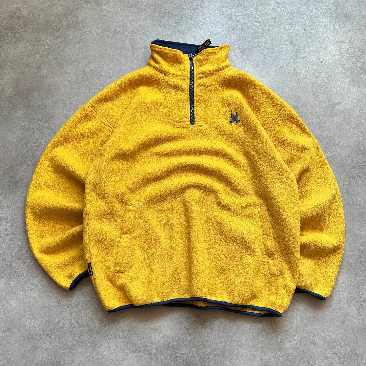 Gaastra Yellow Quarter Zip Fleece M