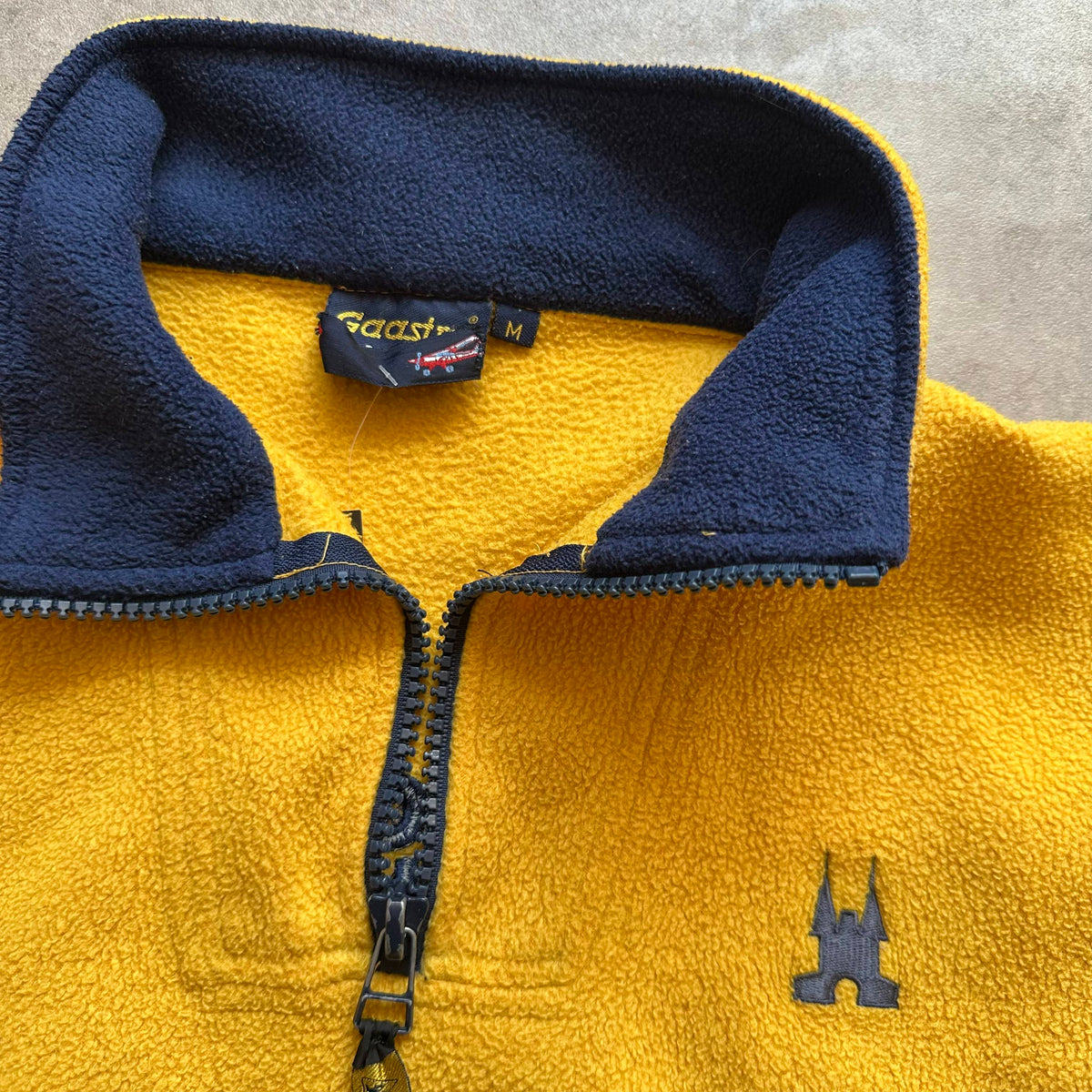 Gaastra Yellow Quarter Zip Fleece M