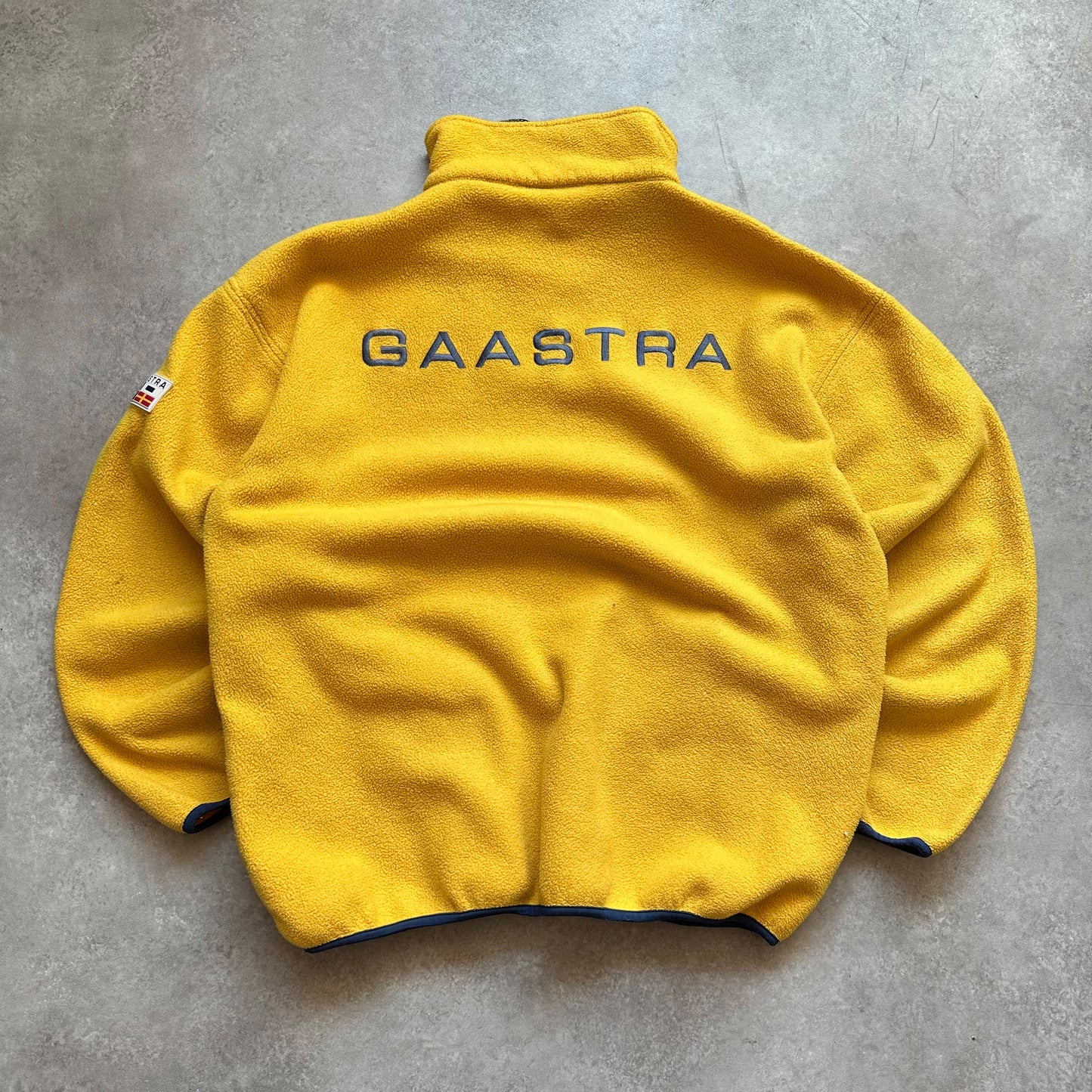 Gaastra Yellow Quarter Zip Fleece M