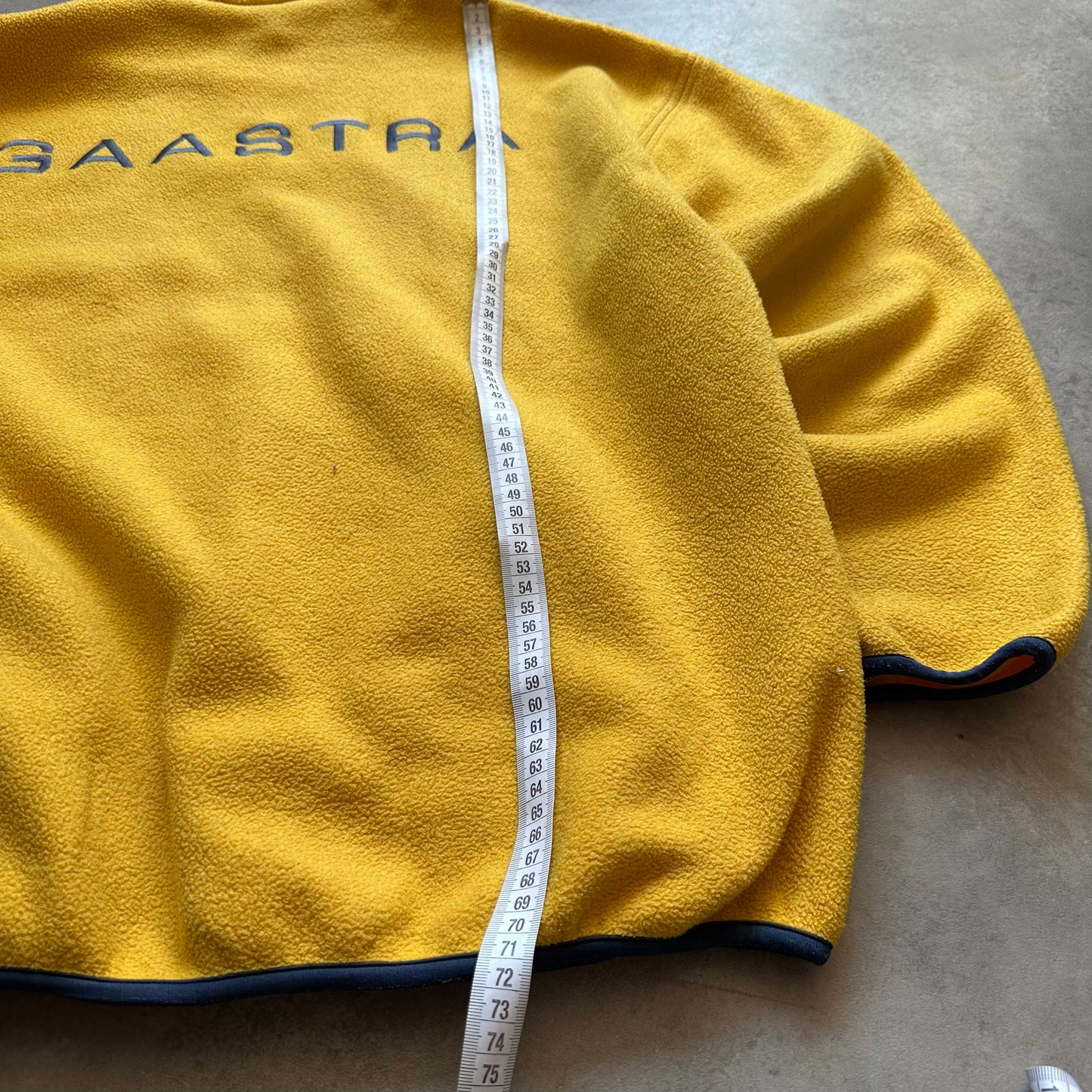 Gaastra Yellow Quarter Zip Fleece M