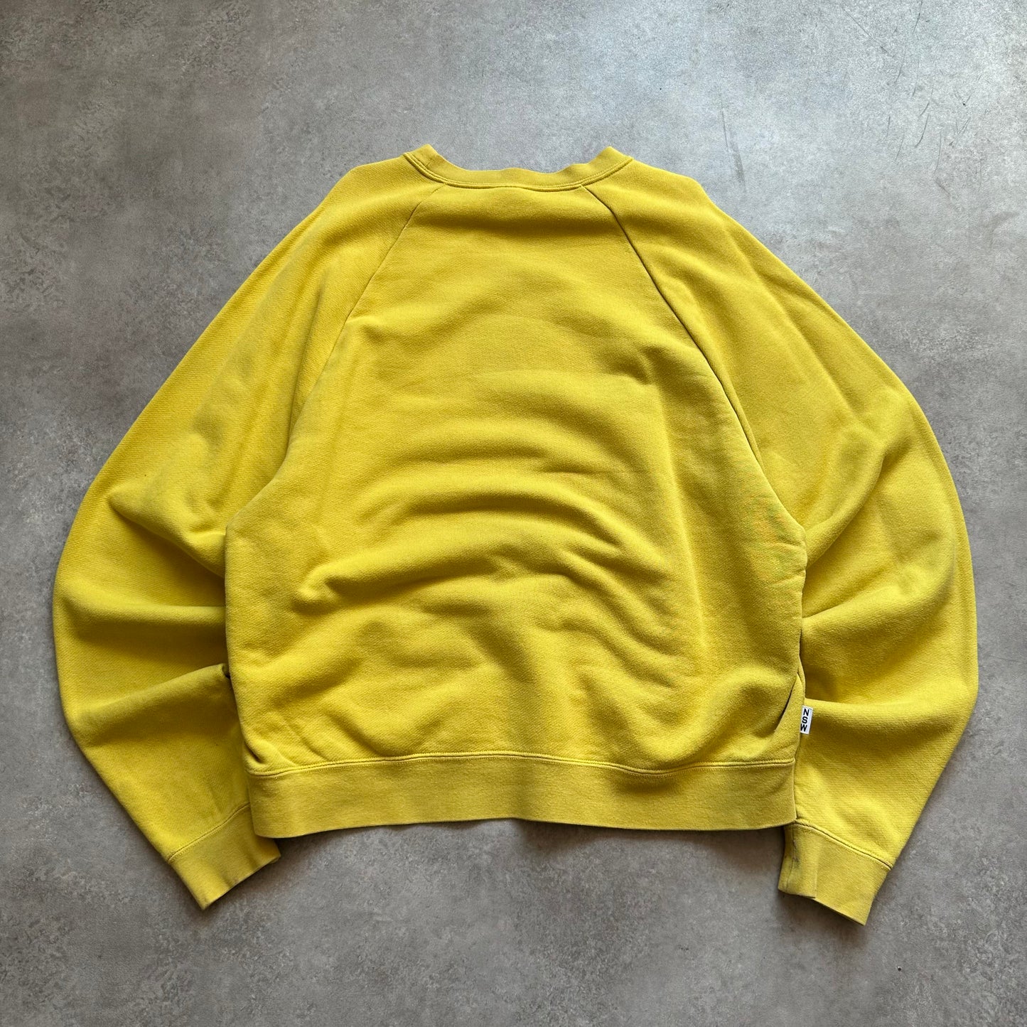Nike Sportswear Yellow Big Swoosh Sweatshirt S