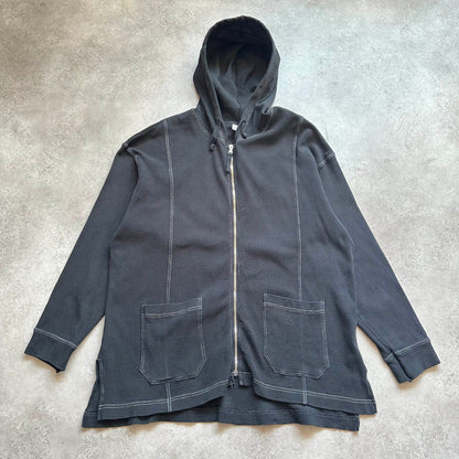 Danza Black Waffle Zip Hoodie M