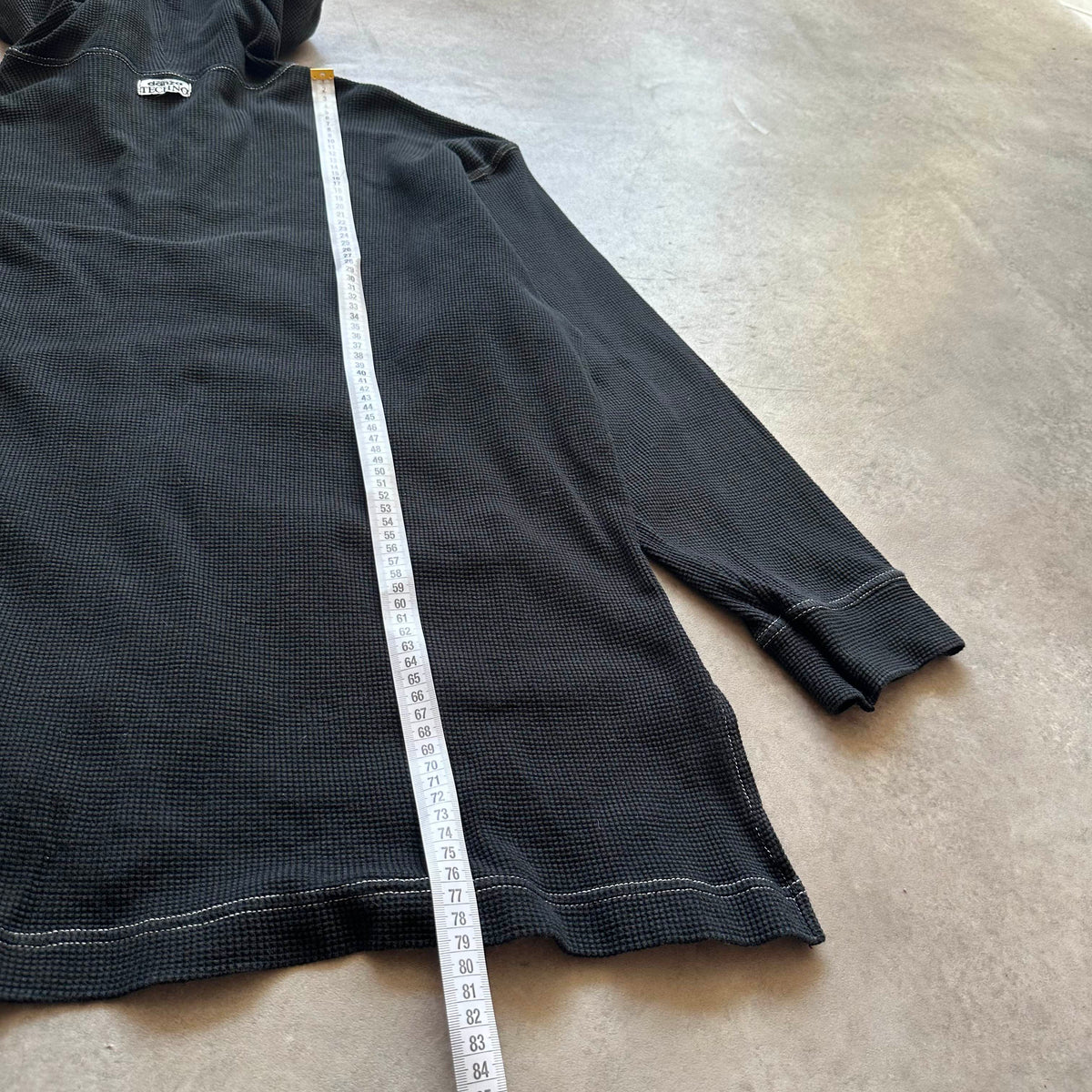 Danza Black Waffle Zip Hoodie M
