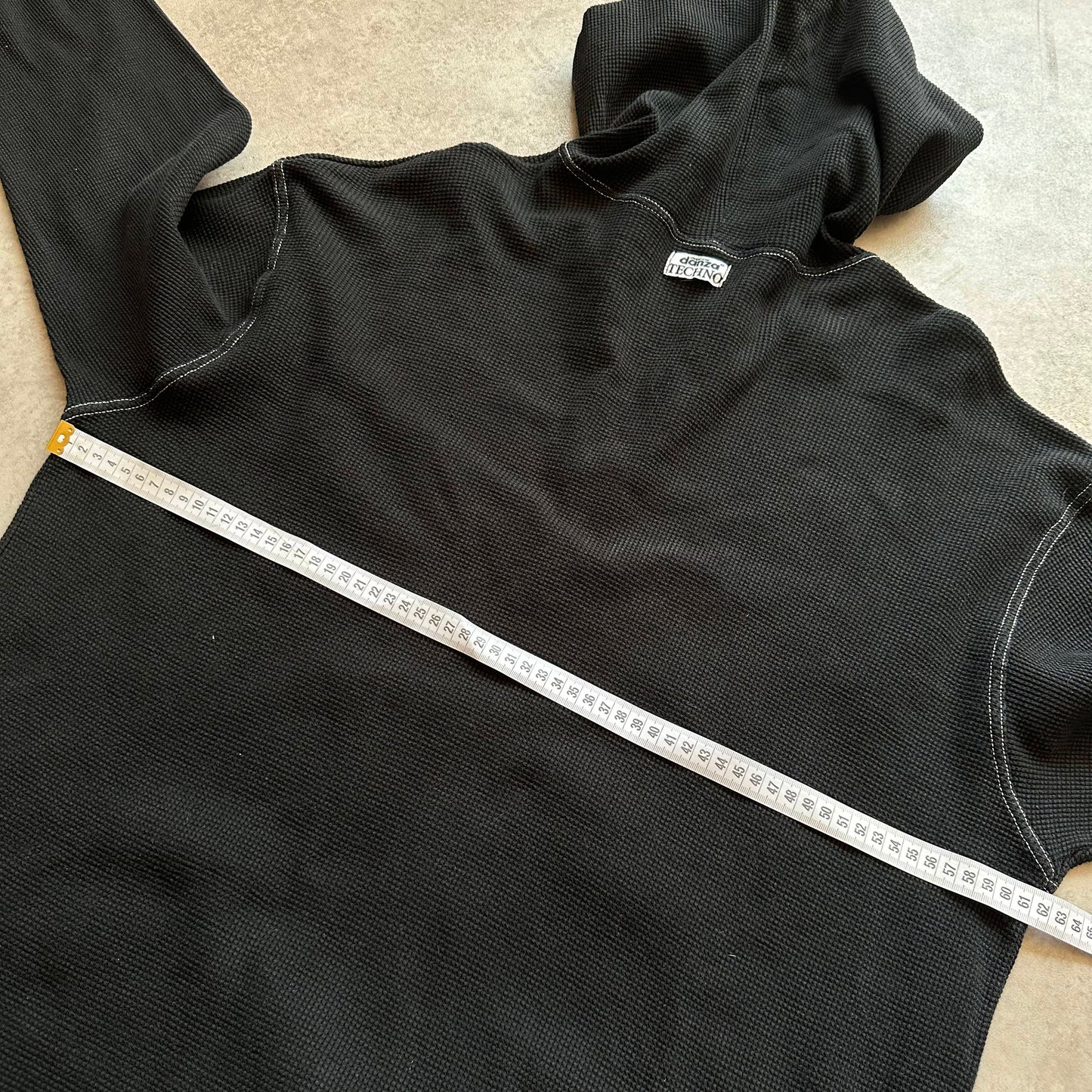 Danza Black Waffle Zip Hoodie M