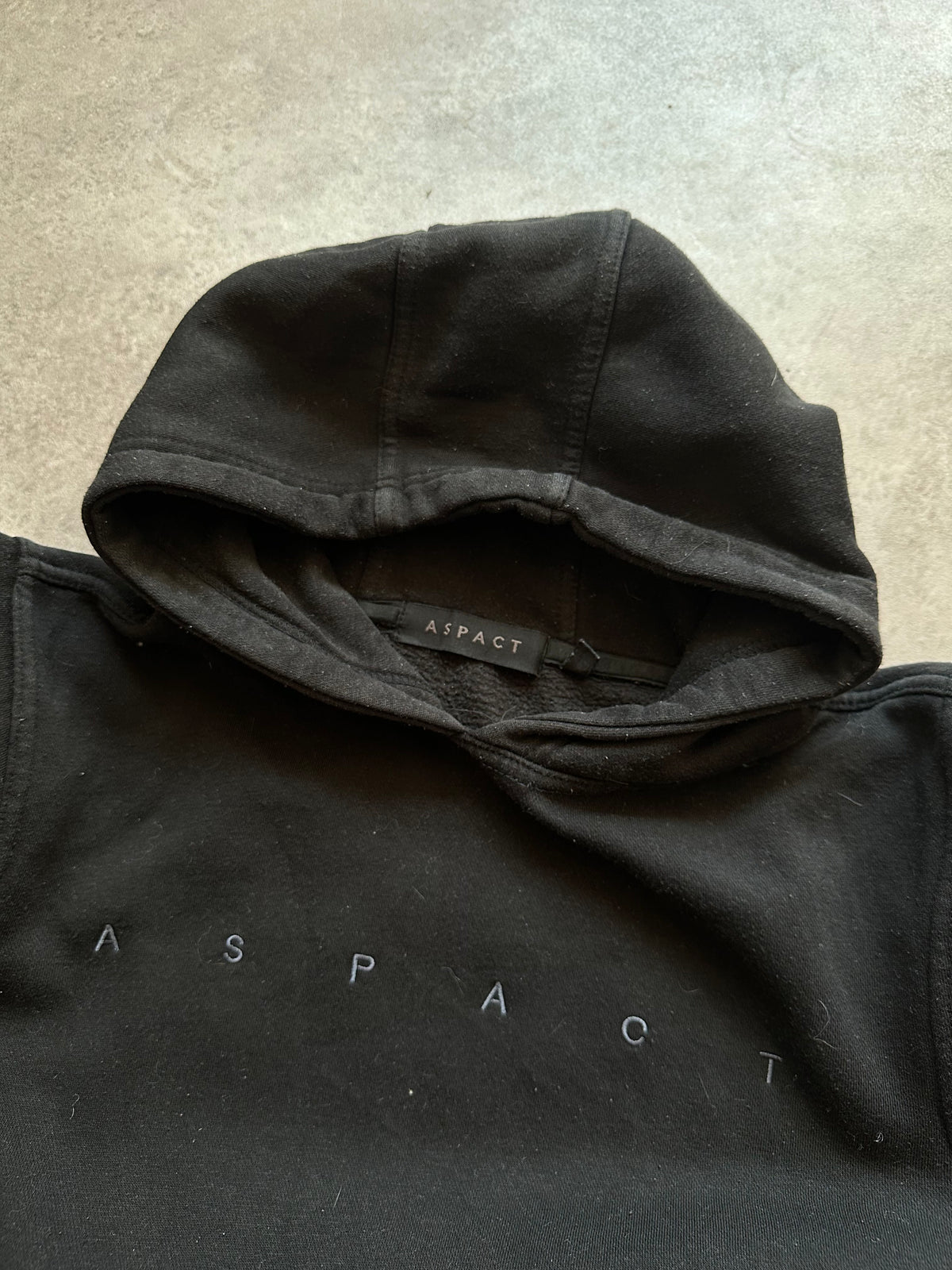 Aspact Black Logo Hoodie S