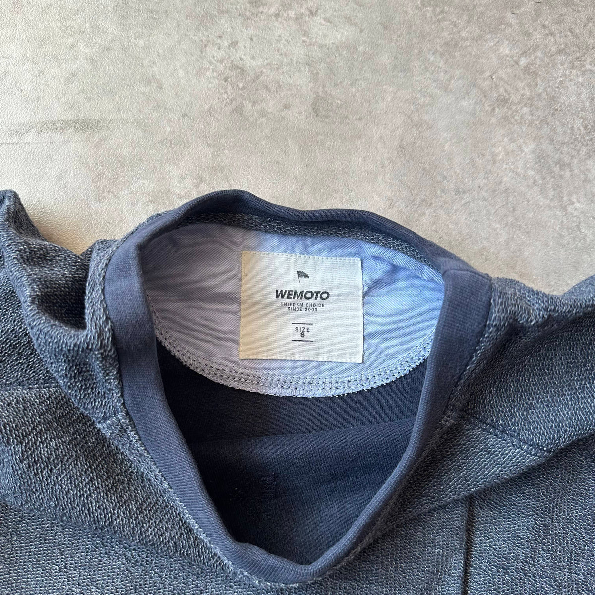 Wemoto Black Textured Sweatshirt S