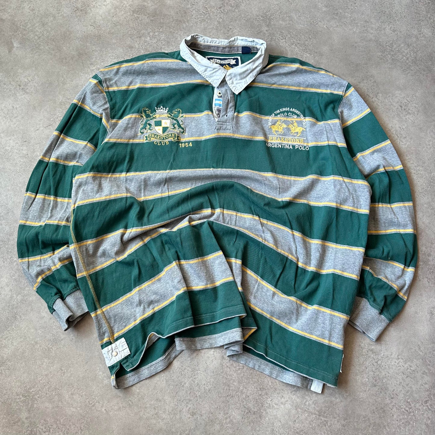 Peakstone Striped Rugby Polo 6XL