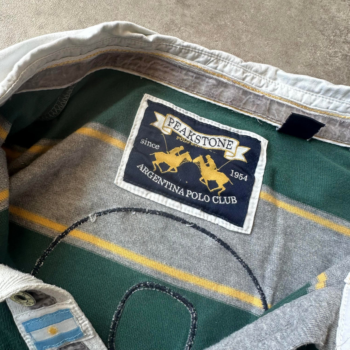Peakstone Striped Rugby Polo 6XL