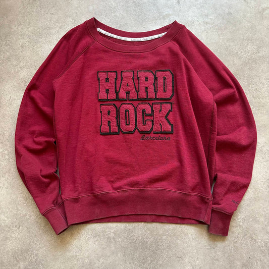 Hard Rock Cafe Barcelona Red Sweatshirt M