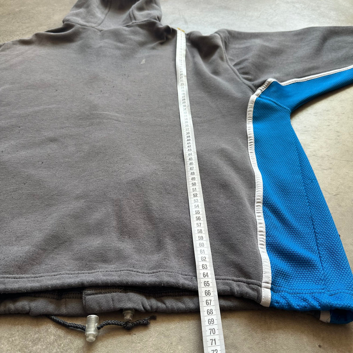 Adidas Grey Snap Track Hoodie L