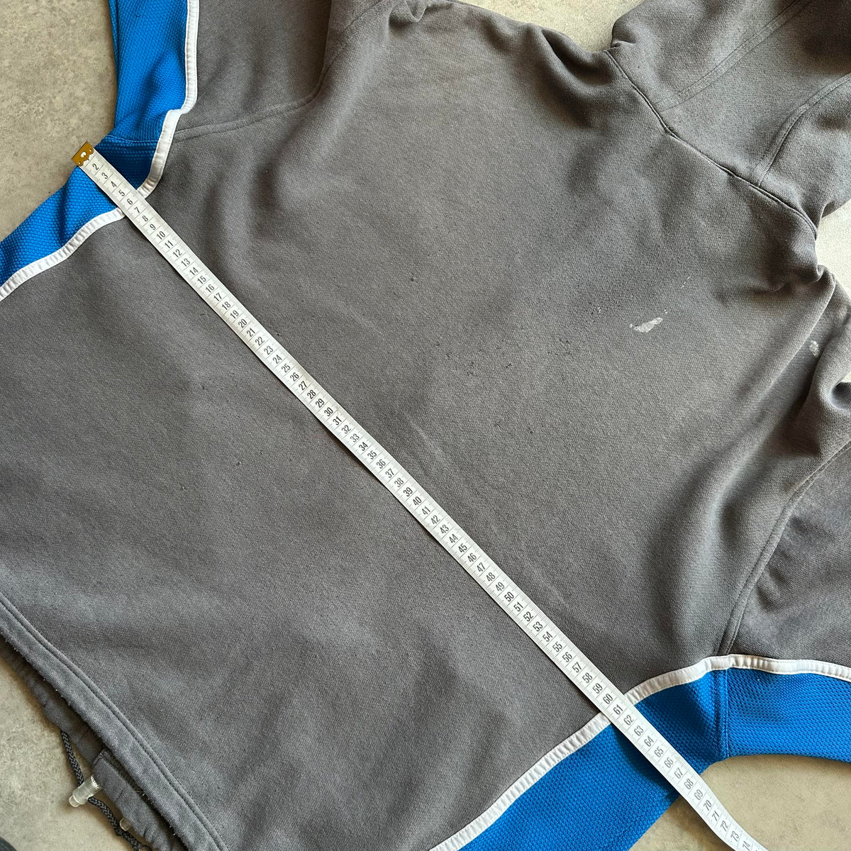 Adidas Grey Snap Track Hoodie L