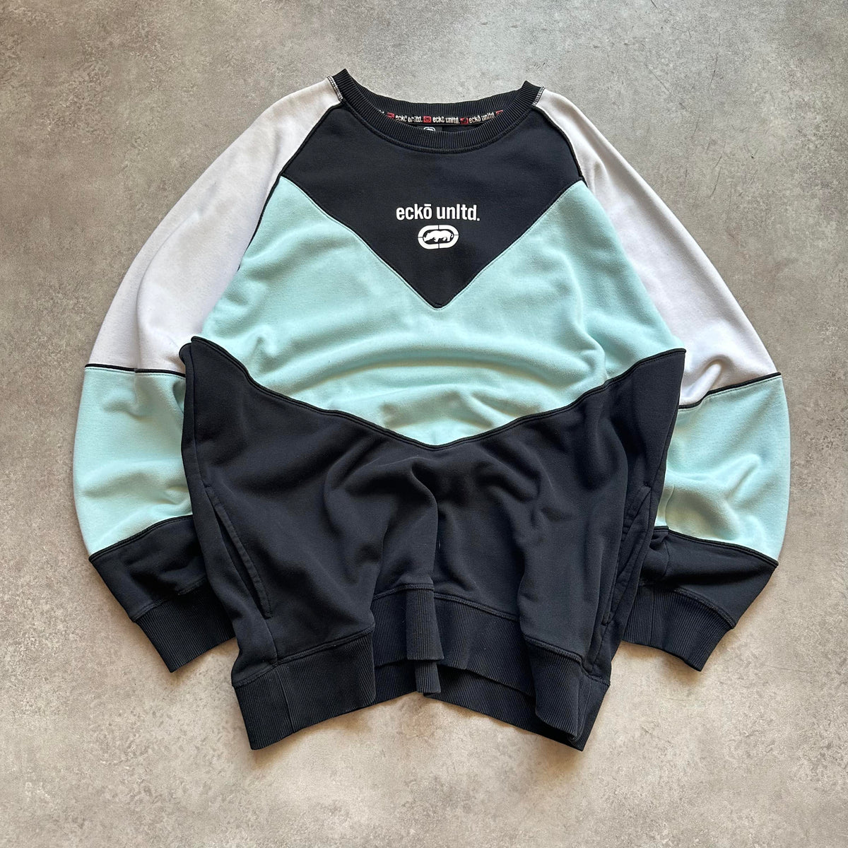 Ecko Unltd Blocked Crewneck 2XL