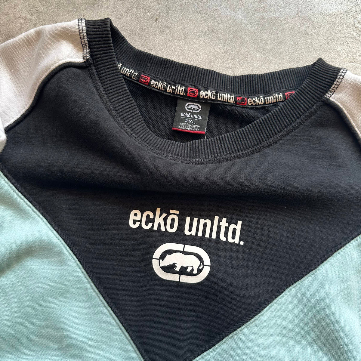 Ecko Unltd Blocked Crewneck 2XL