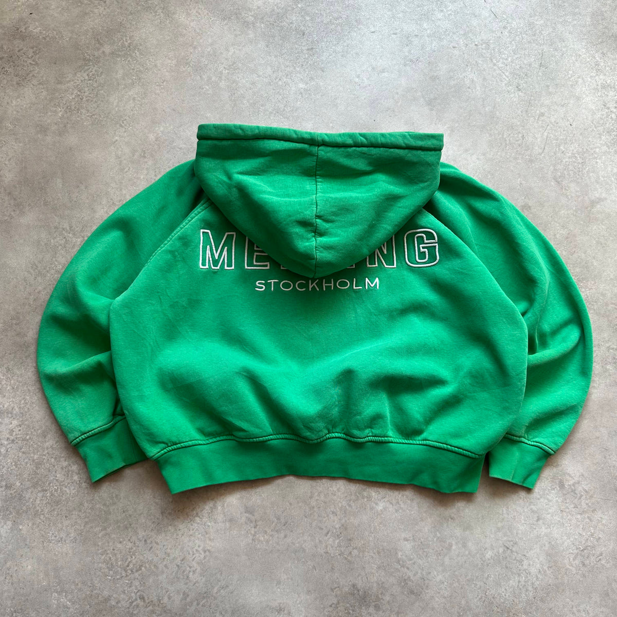 Melting Stockholm Green Hoodie XL