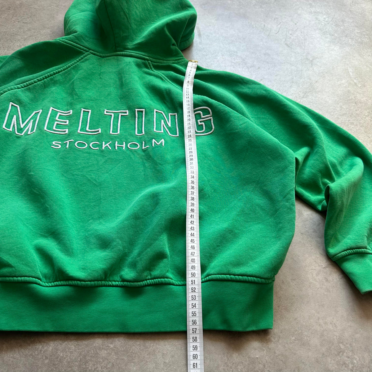 Melting Stockholm Green Hoodie XL