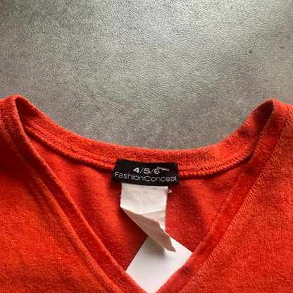Fashion Concept Orange Graphic Long Sleeve S