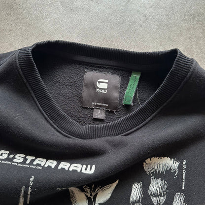G-Star RAW Black Graphic Crewneck S