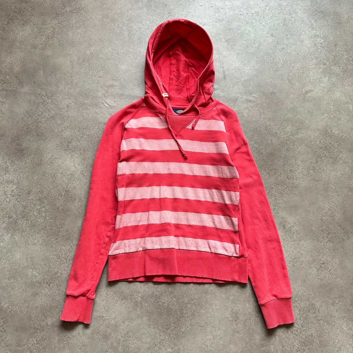 Dickies Pink Striped Hoodie S