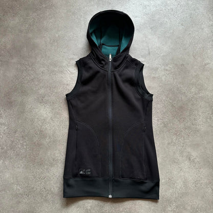 Adidas Black Sleeveless Zip Hoodie Vest XS