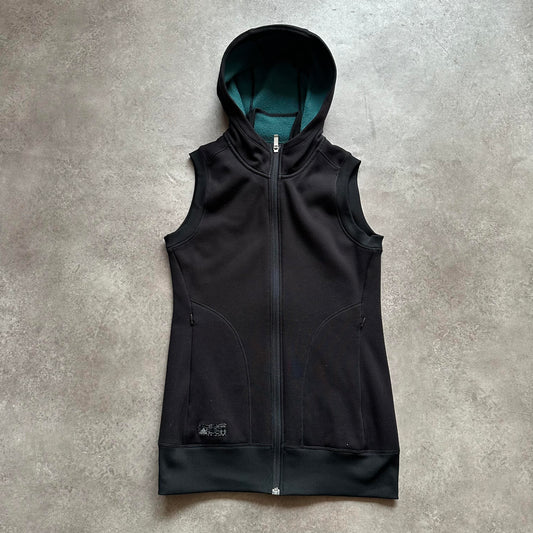 Adidas Black Sleeveless Zip Hoodie Vest XS