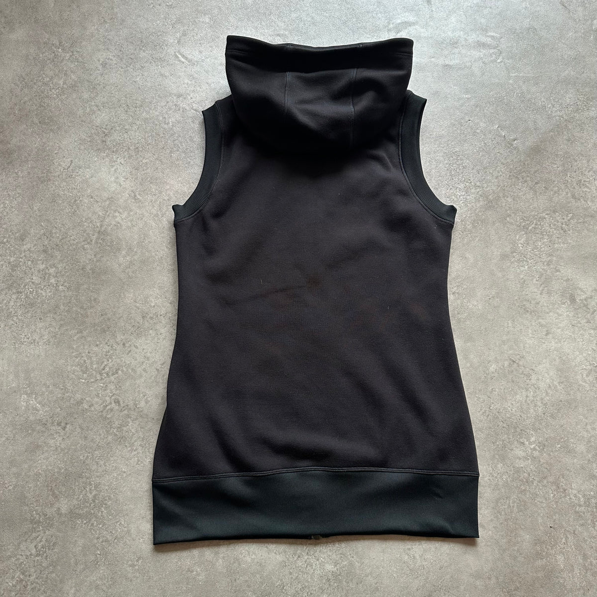 Adidas Black Sleeveless Zip Hoodie Vest XS