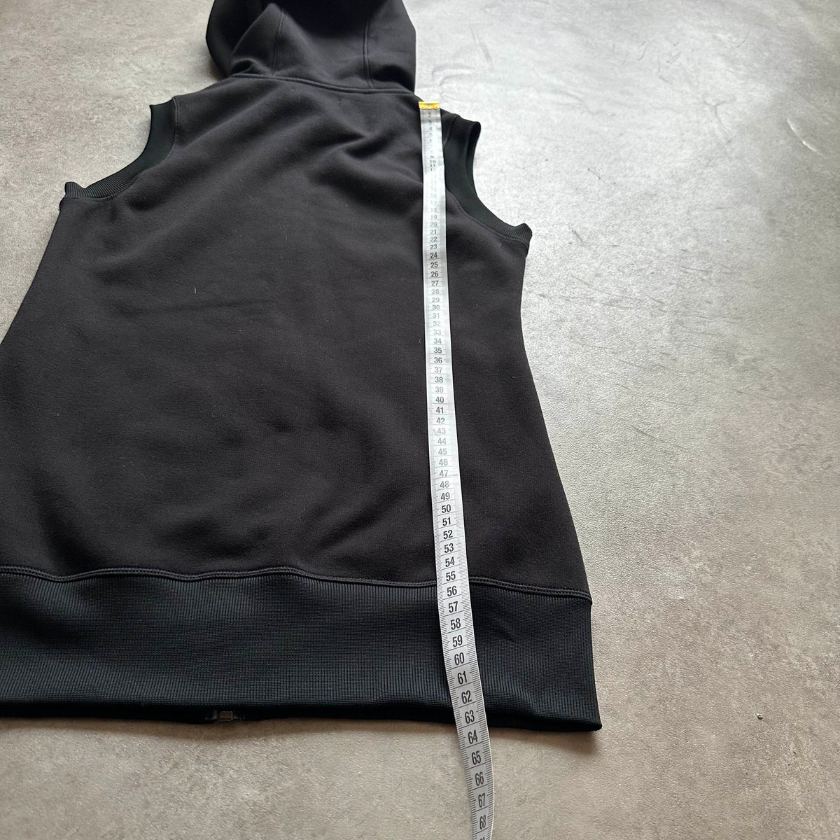 Adidas Black Sleeveless Zip Hoodie Vest XS