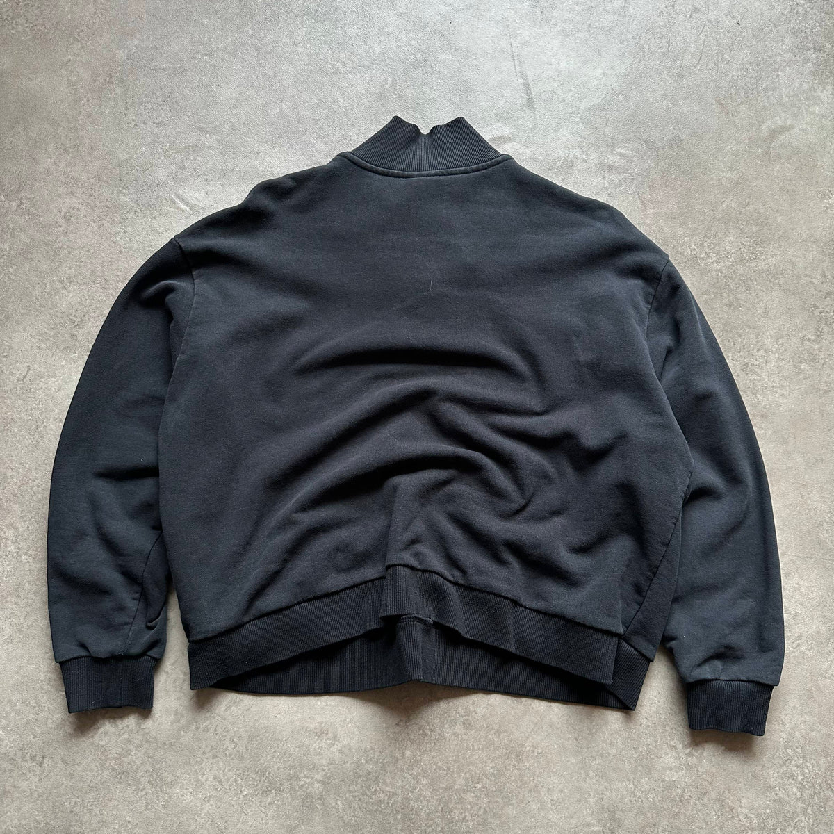 Ellesse Faded Black 1/4 Zip Sweatshirt XS
