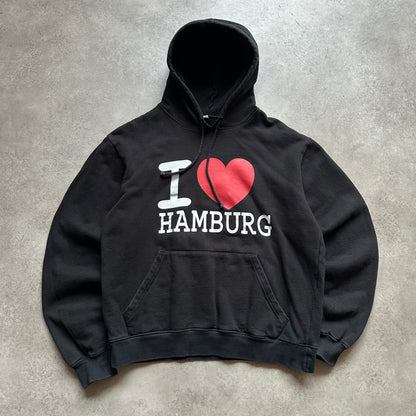 I Love Hamburg Printed Hoodie S