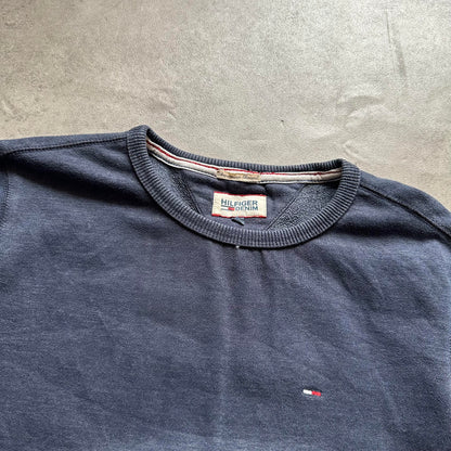 Tommy Hilfiger Navy Flag Logo Crewneck S