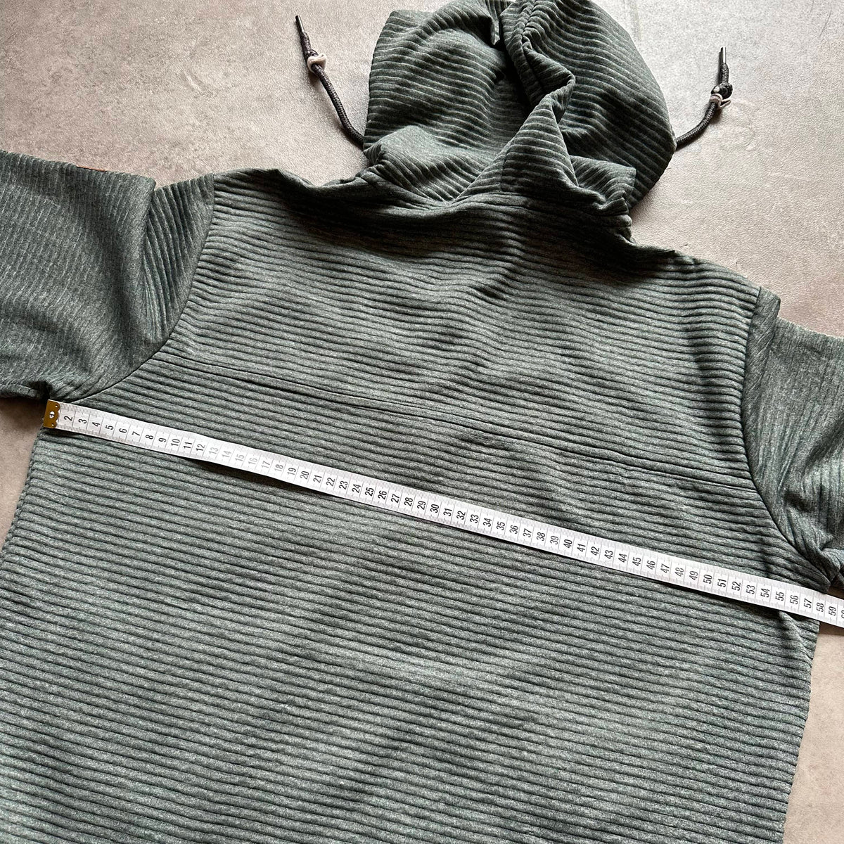Jack Wolfskin Green Textured 1/4 Zip Hoodie L