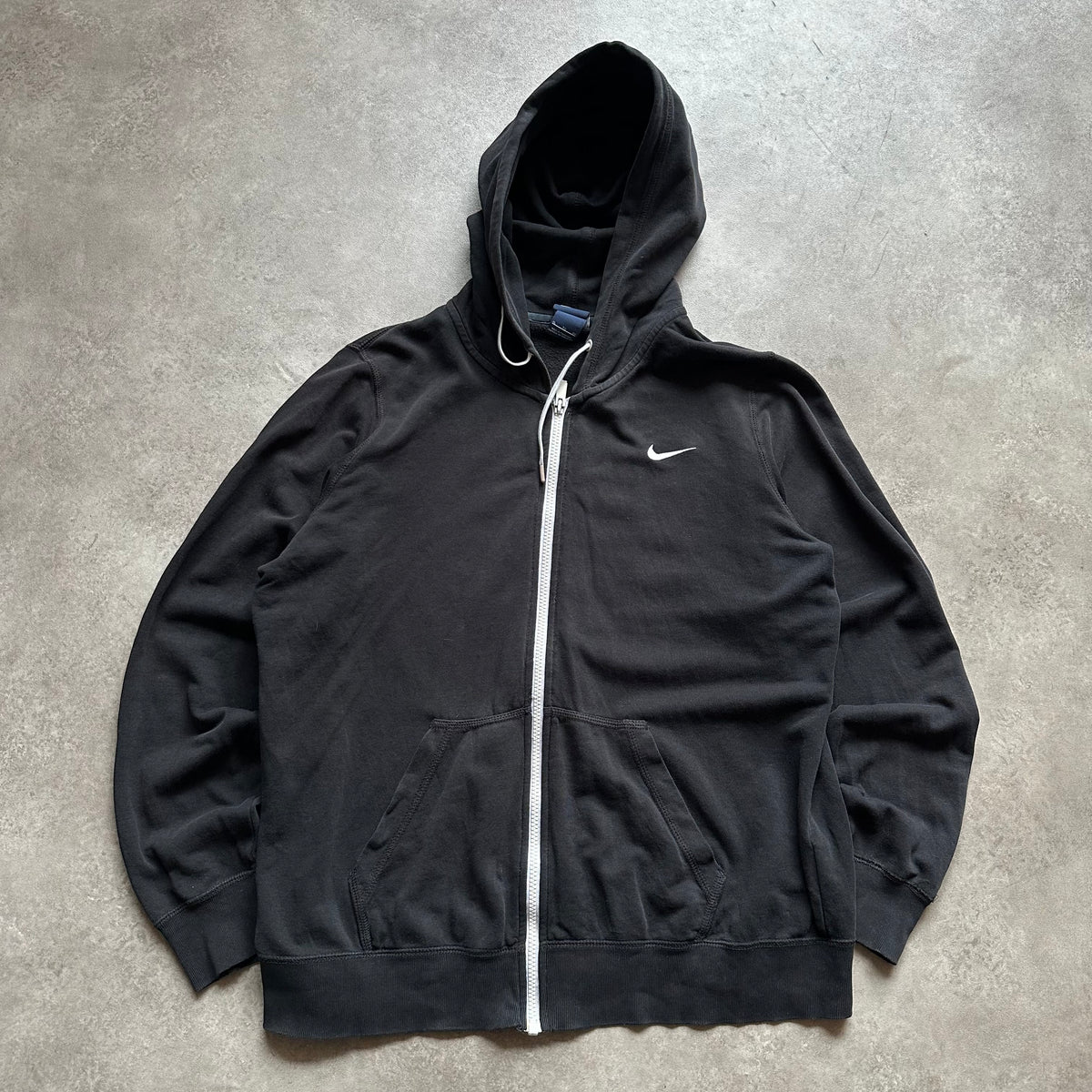 Nike Black Swoosh Zip Hoodie XL