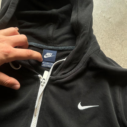 Nike Black Swoosh Zip Hoodie XL