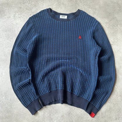 Antwrp Blue Pattern Knit Sweater S
