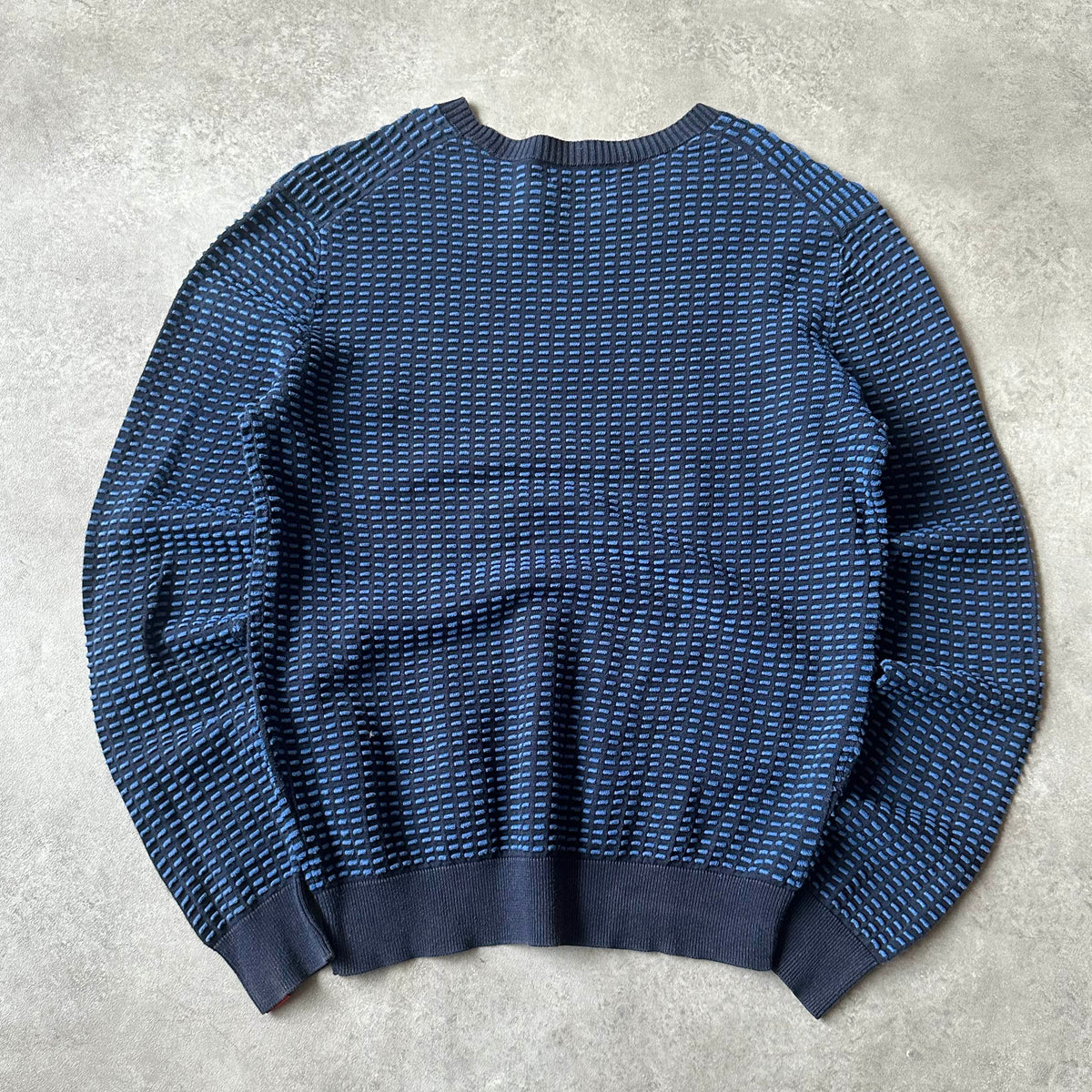 Antwrp Blue Pattern Knit Sweater S