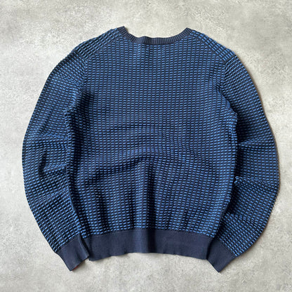 Antwrp Blue Pattern Knit Sweater S
