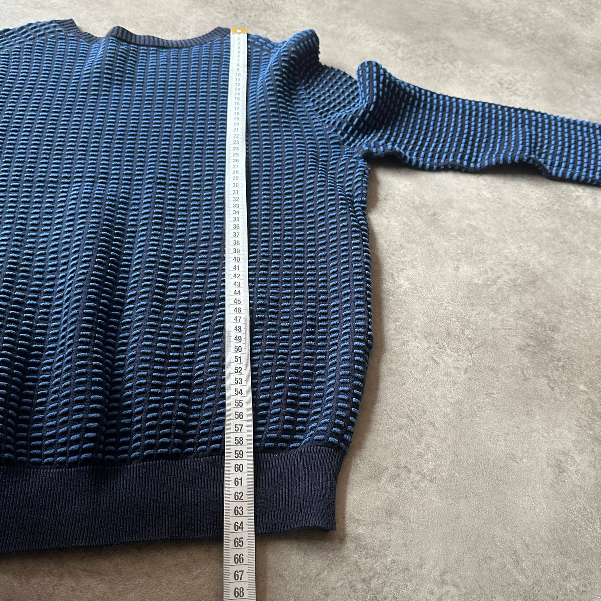 Antwrp Blue Pattern Knit Sweater S