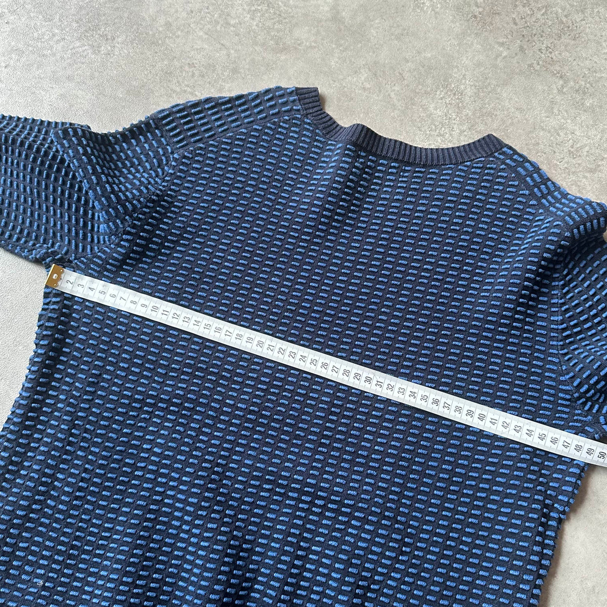 Antwrp Blue Pattern Knit Sweater S