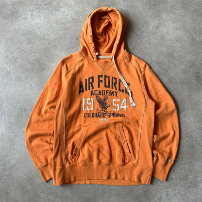 Champion Orange Air Force Academy Hoodie M