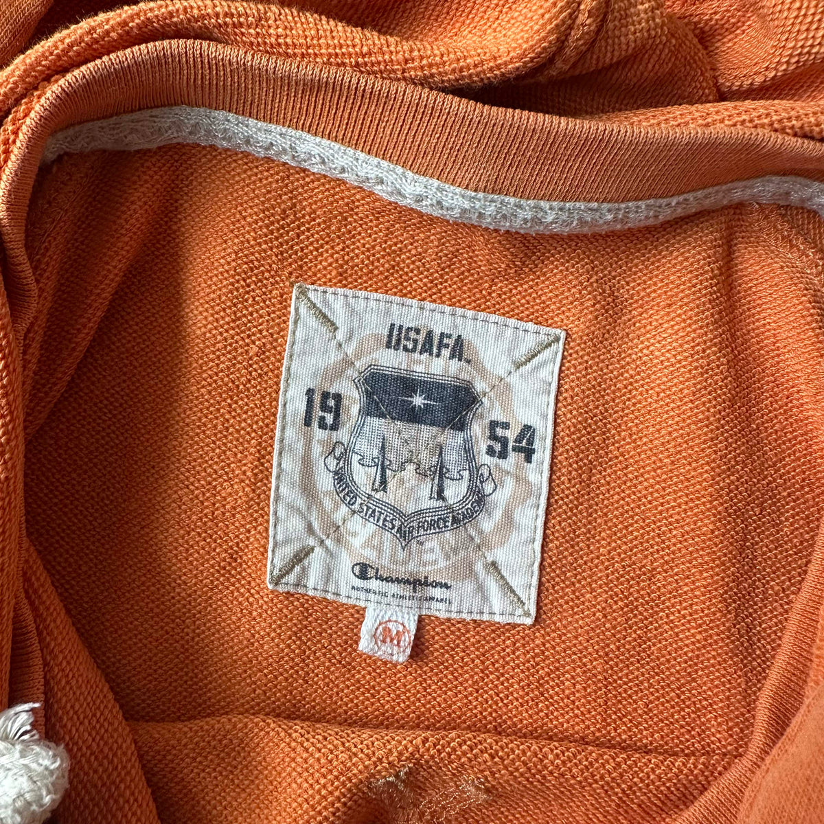 Champion Orange Air Force Academy Hoodie M