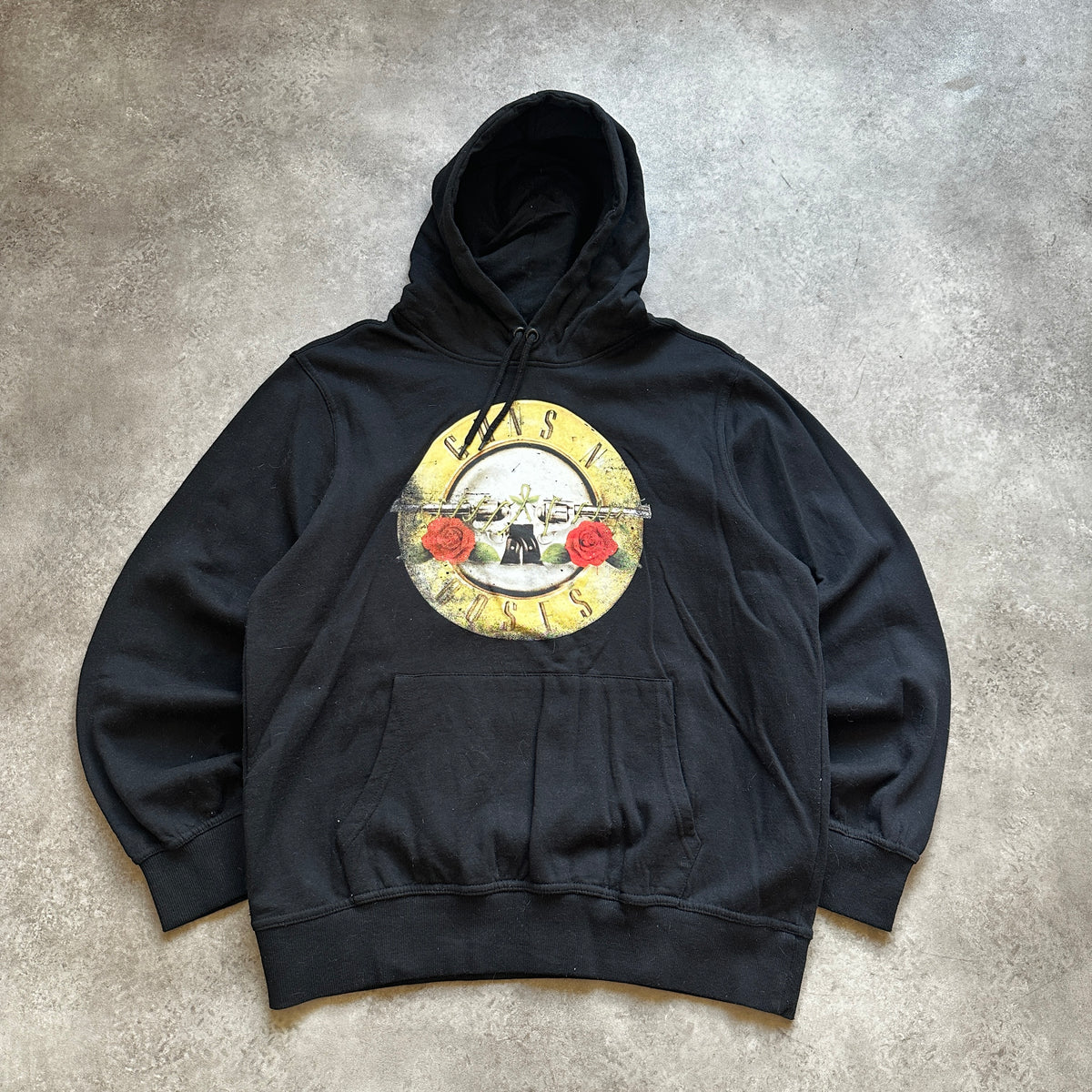 Guns N' Roses Black Logo Graphic Hoodie M