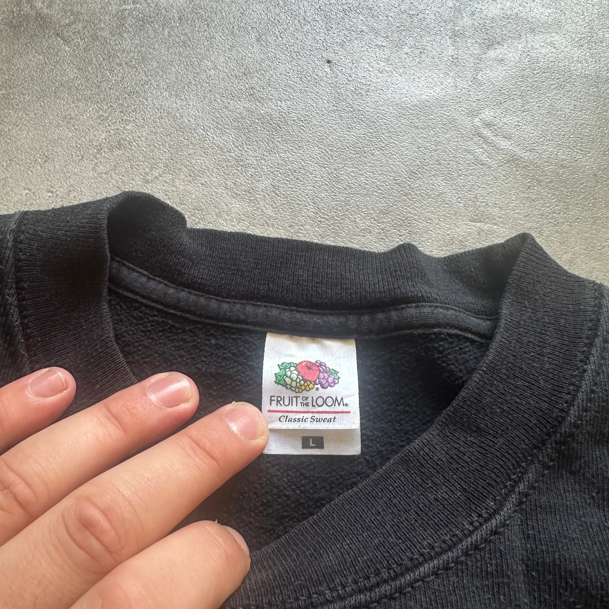 Fruit of the Loom Black Reaper Graphic Crewneck L
