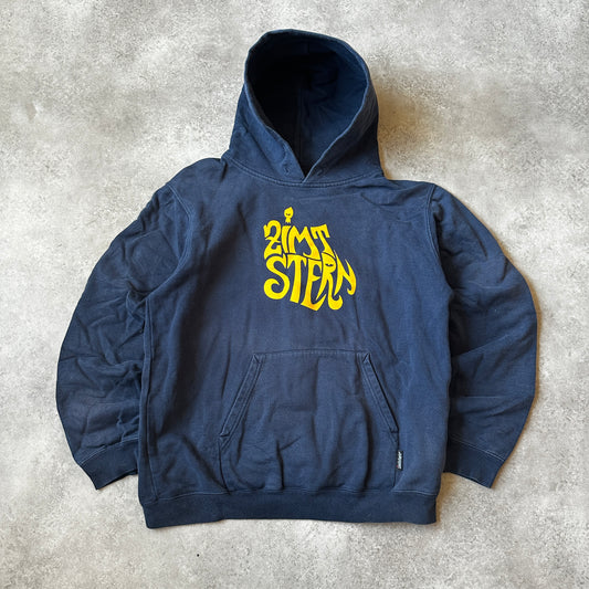 Zimtstern Navy Yellow Graphic Hoodie L