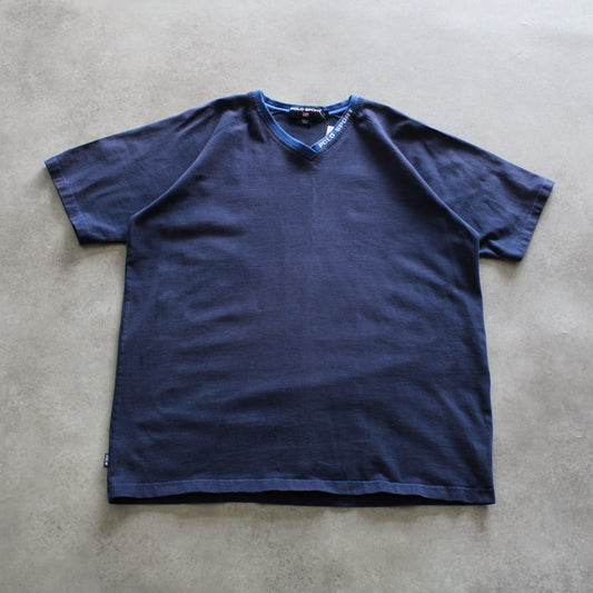 Polo Sport Navy Blue T-Shirt – V-Neck with Logo Detail (Man-L)