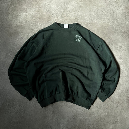 Gymshark Dark Green Circle Logo Crewneck XS