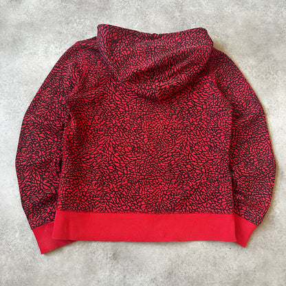 Nike Red Elephant Print Zip Hoodie 168cm