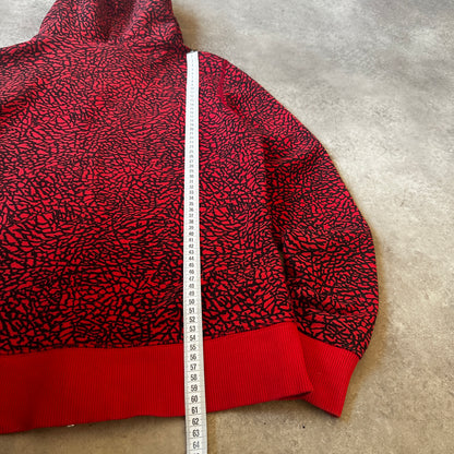 Nike Red Elephant Print Zip Hoodie 168cm