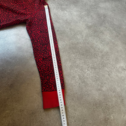Nike Red Elephant Print Zip Hoodie 168cm