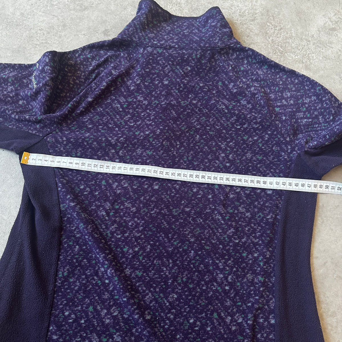 Columbia Purple Flecked 1/2 Zip Fleece L