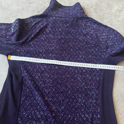 Columbia Purple Flecked 1/2 Zip Fleece L